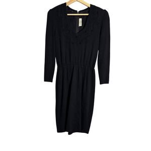 Vintage St. John Evening by Marie Gray Black Knit Dress Sz 2 | Saks 5th Ave